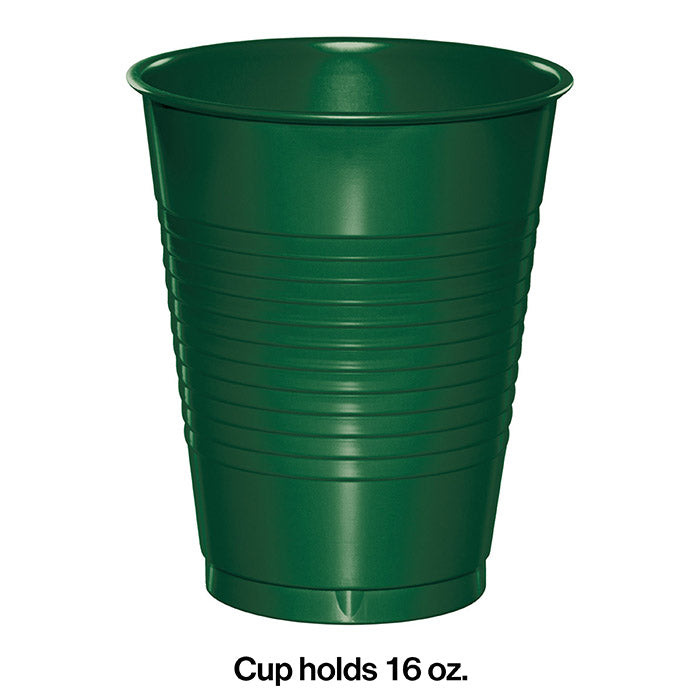 Hunter Green 16 Oz Plastic Cups (20/Pkg)