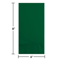 Hunter Green Guest Towel, 3 Ply (16/Pkg)
