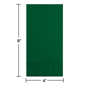 Hunter Green Guest Towel, 3 Ply, 16 ct Party Decoration