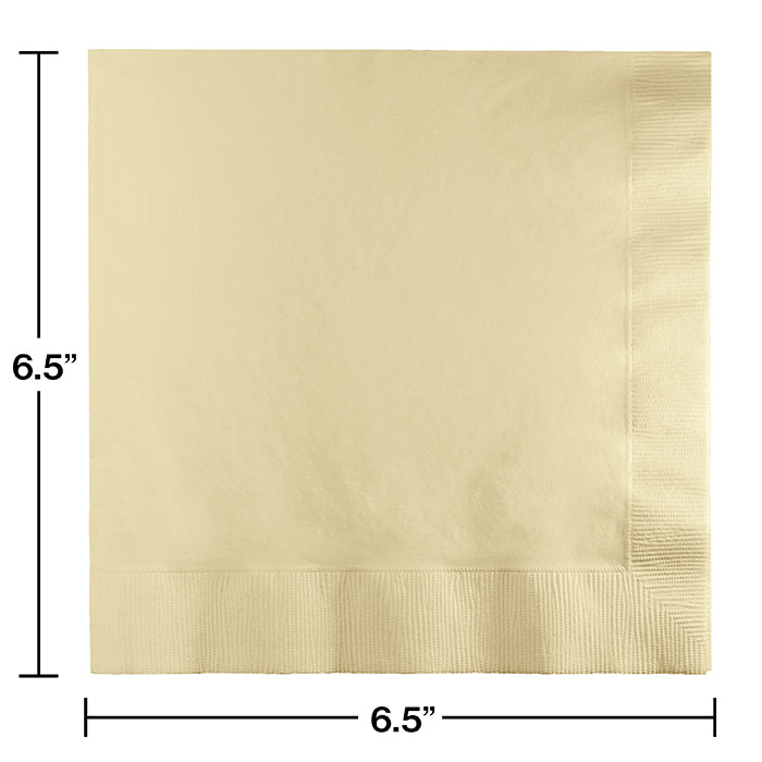 Ivory Luncheon Napkin 3Ply, 50 ct Party Decoration