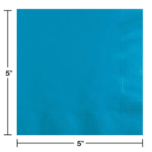 Turquoise Beverage Napkin, 3 Ply, 50 ct Party Decoration