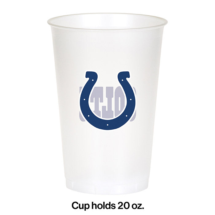 Indianapolis Colts Plastic Cup, 20Oz, 8 ct