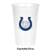 Indianapolis Colts Plastic Cup, 20Oz, 8 ct