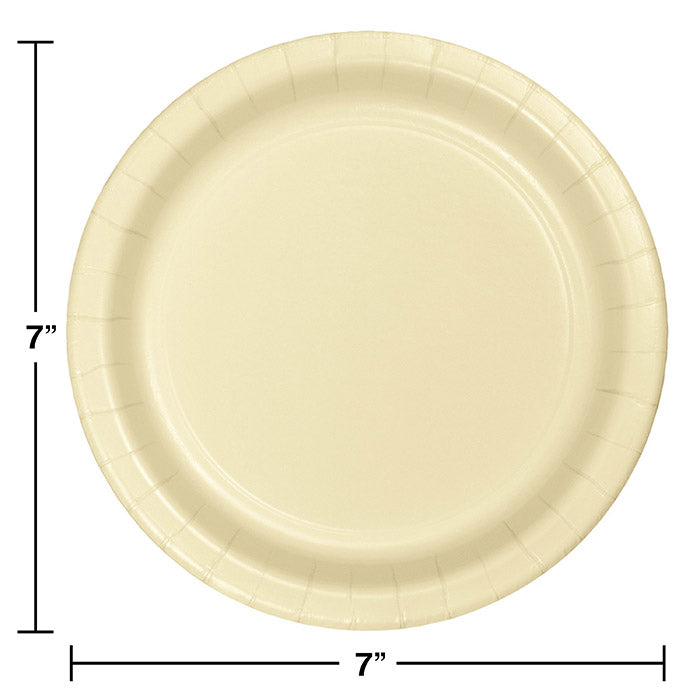Ivory Dessert Plates, 24 ct Party Decoration
