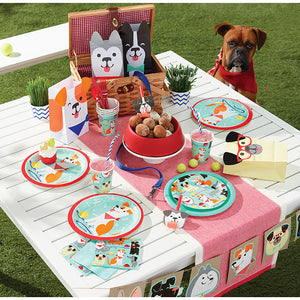 Dog Party Paper Plates, 8 ct Party Supplies