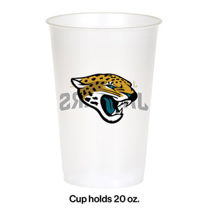 Jacksonville Jaguars Plastic Cup, 20Oz, 8 ct Party Decoration