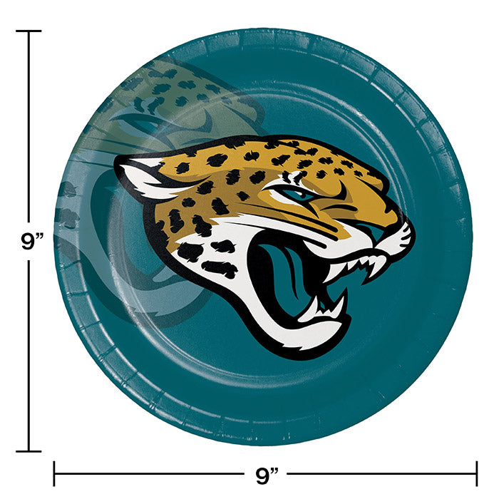 Jacksonville Jaguars Paper Plates, 8 ct Party Decoration