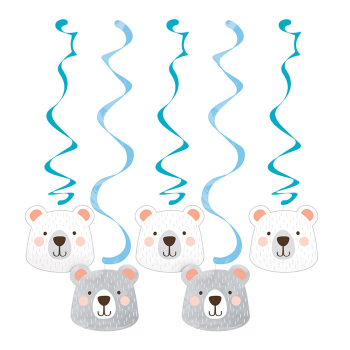 Bear Party Dizzy Danglers, 5 ct by Creative Converting