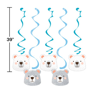 Bear Party Dizzy Danglers, 5 ct Party Decoration