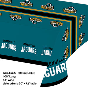 Jacksonville Jaguars Plastic Table Cover, 54" x 102" Party Decoration