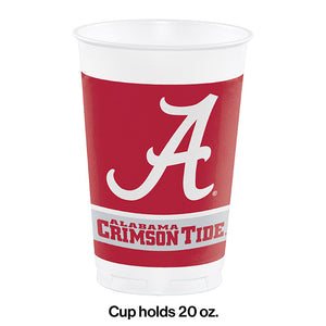 University Of Alabama 20 Oz. Plastic Cups, 8 ct Party Decoration