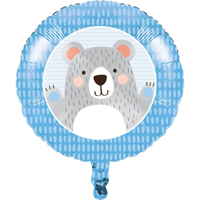 Birthday Bear Metallic Balloon 18" by Creative Converting
