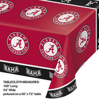 University Of Alabama Plastic Table Cover, 54