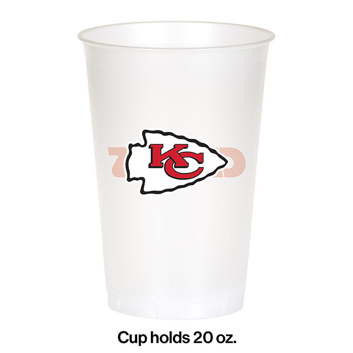 Kansas City Chiefs Plastic Cup, 20Oz, 8 ct