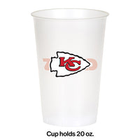 Kansas City Chiefs Plastic Cup, 20Oz, 8 ct