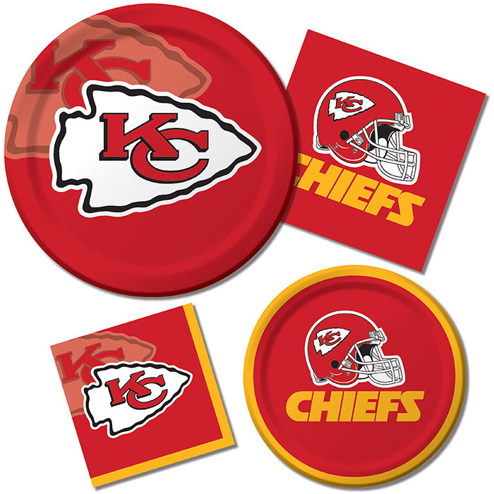 Kansas City Chiefs Dessert Plates, 8 ct Party Supplies