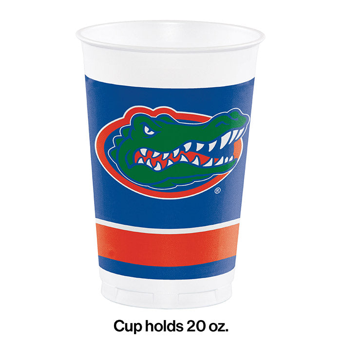 University Of Florida 20 Oz Plastic Cups, 8 ct