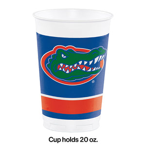 University Of Florida 20 Oz Plastic Cups, 8 ct Party Decoration