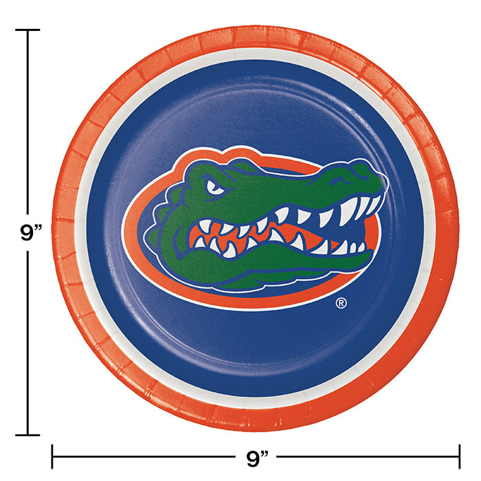 University Of Florida Paper Plates, 8 ct Party Decoration