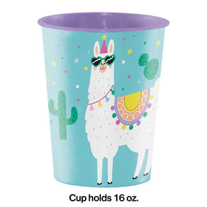 Llama Party Plastic Keepsake Cup 16 Oz. Party Supplies