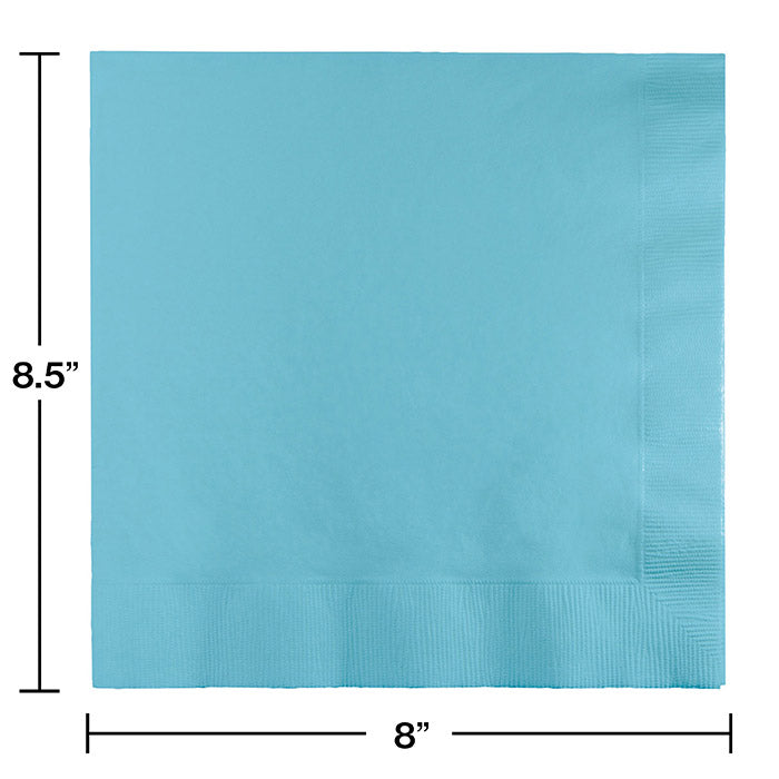 Pastel Blue Dinner Napkins 3Ply 1/4Fld (25/Pkg)
