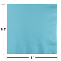 Pastel Blue Dinner Napkins 3Ply 1/4Fld (25/Pkg)