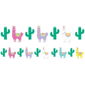 Llama Party Shaped Banner With Twine by Creative Converting