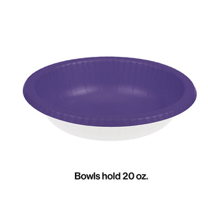 Purple Paper Bowls 20 Oz., 20 ct Party Decoration