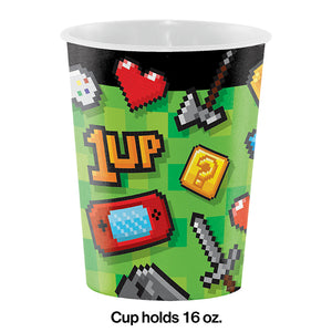 Gaming Party Plastic Keepsake Cup 16 Oz. Party Decoration