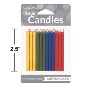 Magic Relight Candles, 12 ct Party Decoration