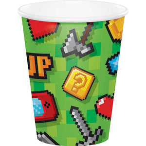 Gaming Party Hot/Cold Paper Cups 9 Oz., 8 ct by Creative Converting