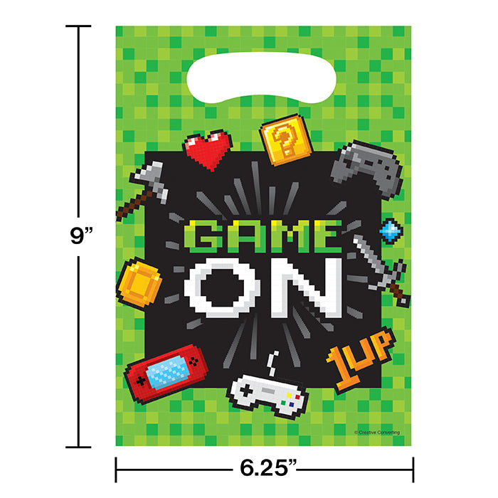 Video Game Party Favor Bag, 8 ct Party Decoration