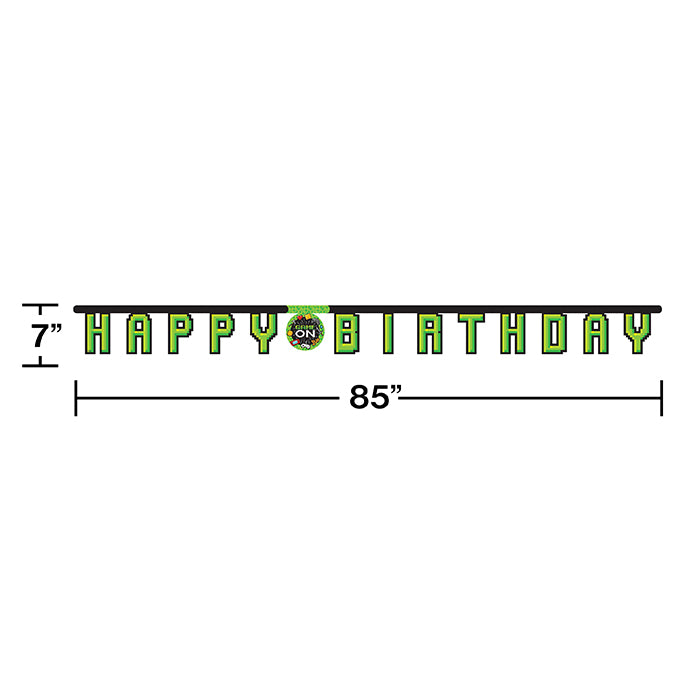 Gaming Party Jointed Banner Lg Party Decoration