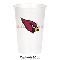 Arizona Cardinals Plastic Cup, 20Oz, 8 ct