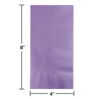 Luscious Lavender Dinner Napkins 2Ply 1/8Fld (50/Pkg)