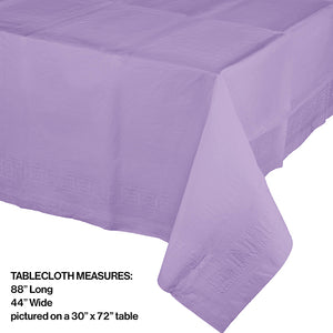 Luscious Lavender Tablecover 54"X 108" Polylined Tissue Party Decoration