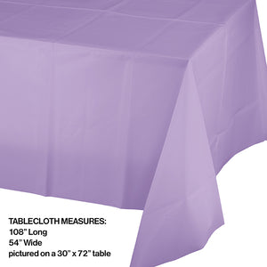 Luscious Lavender Tablecover Plastic 54" X 108" Party Decoration