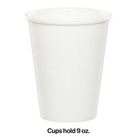 White Hot/Cold Paper Paper Cups 9 Oz., 8 ct Party Decoration