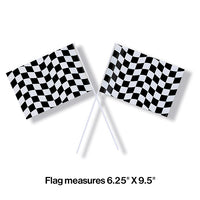 Black And White Check Flag Party Decoration