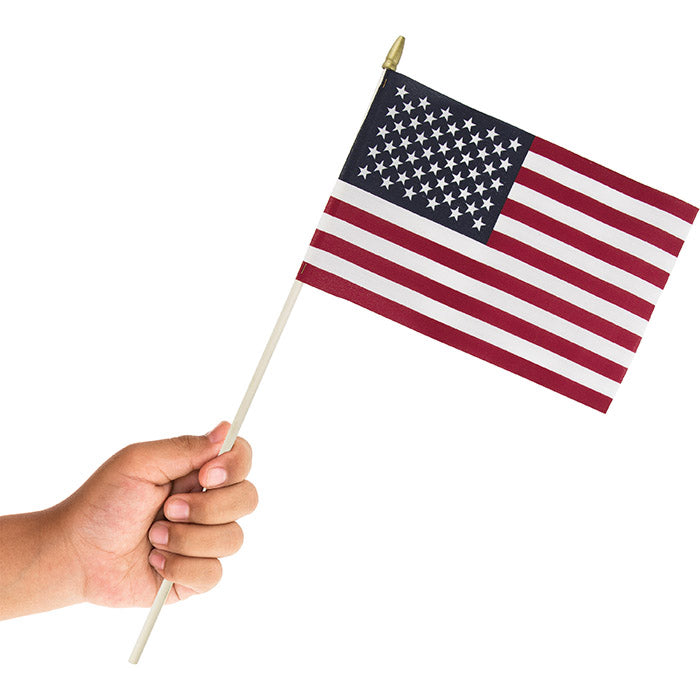 Cloth Usa Flag, 8" X 12" Party Supplies