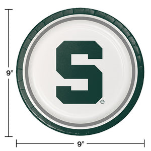 Michigan State University Paper Plates, 8 ct Party Decoration