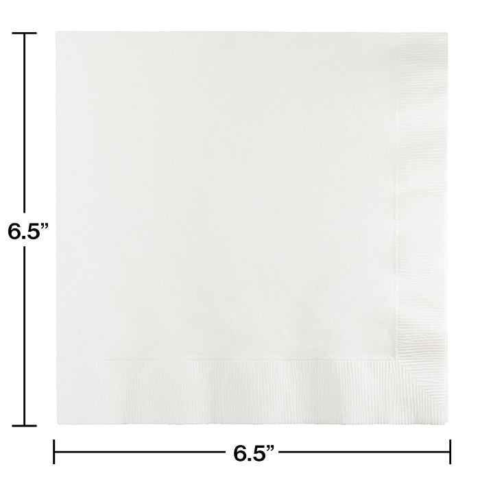 White Luncheon Napkin 3Ply, 50 ct Party Decoration