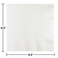 White Luncheon Napkin 3Ply, 50 ct Party Decoration