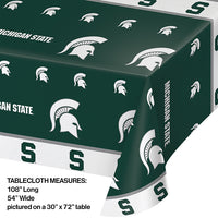 Michigan State University Plastic Table Cover, 54