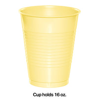 Mimosa Yellow 16 Oz Plastic Cups (20/Pkg)