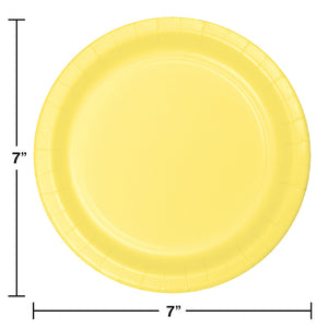 Mimosa Yellow Dessert Plates, 24 ct Party Decoration