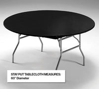 Stay Put Tablecover Black, 60