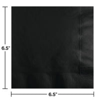 Black Velvet Luncheon Napkin 3Ply, 50 ct Party Decoration