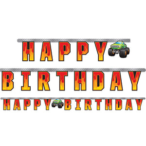 Monster Truck Rally Jointed Banner Lg by Creative Converting