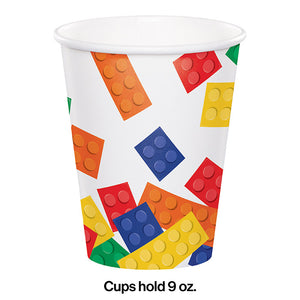 Block Party Hot/Cold Paper Cups 9 Oz., 8 ct Party Decoration